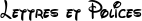 Aperçu de la police Waltograph avec le texte 'Lettres et Polices'