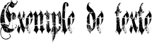 Image preview of font A Gothique Time 