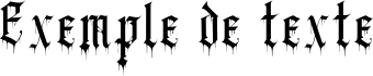 Image preview of font Black Blood