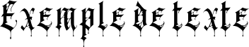 Image preview of font Black Spider