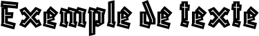 Image preview of font Blaka Hollow