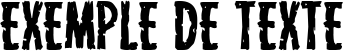 Image preview of font Carnival Corpse