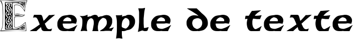 Image preview of font Celticmd Decorative w Drop Caps