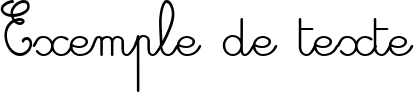 Image preview of font Cursive