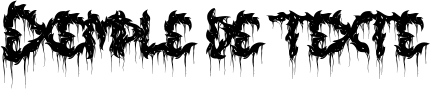 Image preview of font Deadwax DEMO Extreme