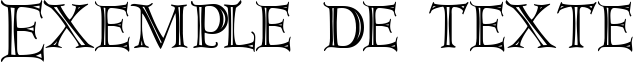 Image preview of font DeRoos Caps