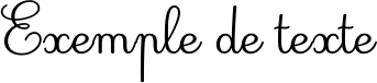 Image preview of font Deuxieme Rang