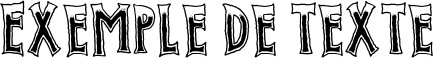 Image preview of font Evil Spin