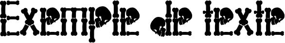 Image preview of font Ghost Skeleton