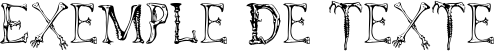 Image preview of font Gnarly Skeleton