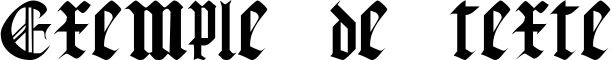 Image preview of font Gothic Texture Quadrata