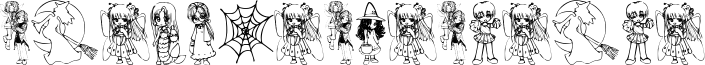 Image preview of font halloween2001