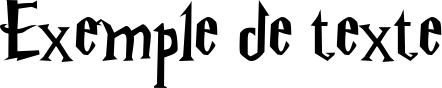 Image preview of font Harry Potter