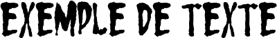 Image preview of font Horror Brush