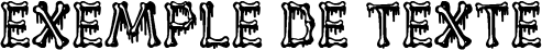 Image preview of font Huesitos