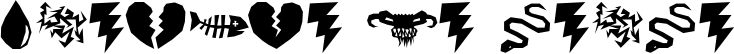 Image preview of font ILL oCtoBer