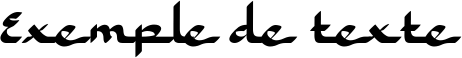 Image preview of font Kahfee