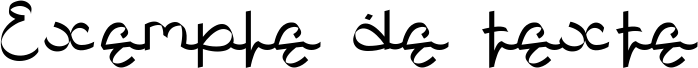 Image preview of font Khafidz