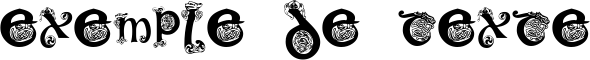 Image preview of font KR Keltic One