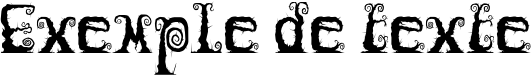 Image preview of font Nightmare Woods