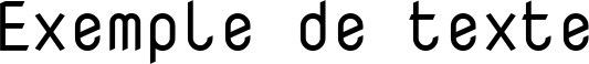 Image preview of font Nova Mono