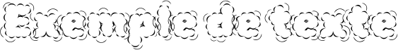 Image preview of font Rubik Puddles