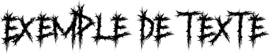 Image preview of font Ruthless