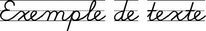 Image preview of font School Script Dashed