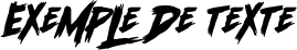 Image preview of font Scramble Storm