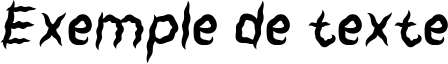 Image preview of font Shaky Halloween