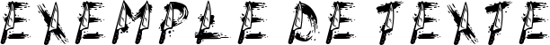 Image preview of font Slashies Regular