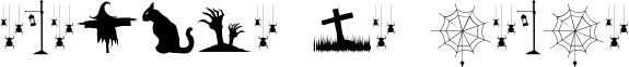 Image preview of font Spooky Night
