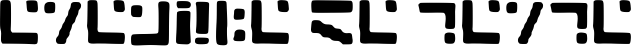 Image preview of font Standard Galactic Alphabet