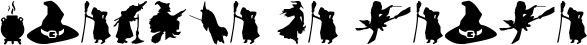 Image preview of font Witch