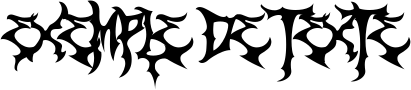 Image preview of font ZAMRUDS